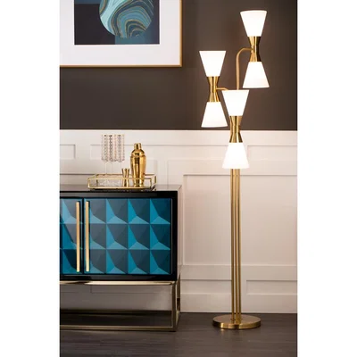 My Furniture Camille Floor Light Brass