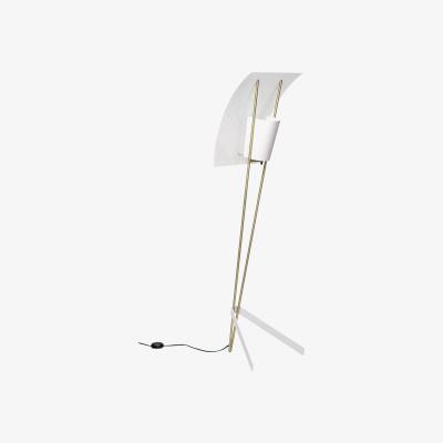 Made in Design G30 Floor lamp - / 1958 reissue, Pierre Guariche by SAMMODE STUDIO White/Gold