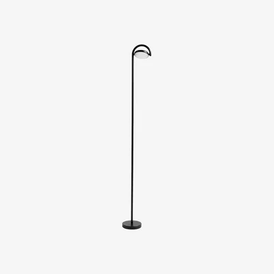 Made in Design Marselis Floor lamp - / Adjustable diffuser - H 126 cm by Hay Black
