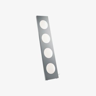 Made in Design Dolmen Floor lamp - LED / L 40 x H 180 cm by Foscarini Grey/Silver/Metal