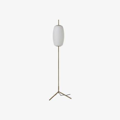 Made in Design Silk Floor lamp - / Glass by Frandsen White/Gold/Metal