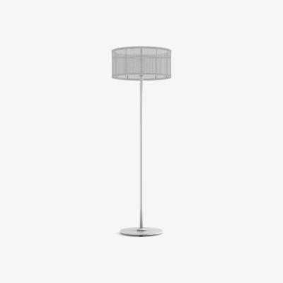 Made in Design La Lampe Padère LED Solar floorlamp - / Hybrid & connected - Solar charging + USB dock by Maiori White