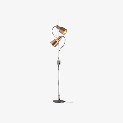 Made in Design Chester Floor lamp - H 140 cm - 2 adjustable shades by Original BTC Copper