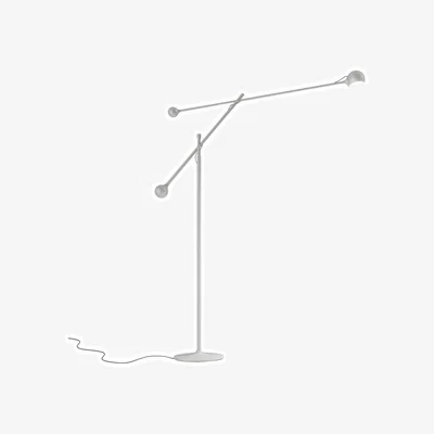 Made in Design Ixa LED Floor lamp metal white / Adjustable - Artemide