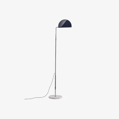 Made in Design Mezzaluna LED Floor lamp metal blue / Bruno Gecchelin, 1975 - Orientable - DCW éditions