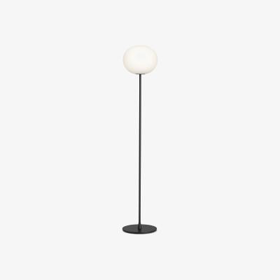 Made in Design Glo-Ball F2 Floor lamp - / H 175 cm -Mouth-blown glass by Flos White/Black