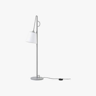 Made in Design Pull Lamp Floor lamp - / Adjustable lampshade - Hand-crafted by Muuto Grey
