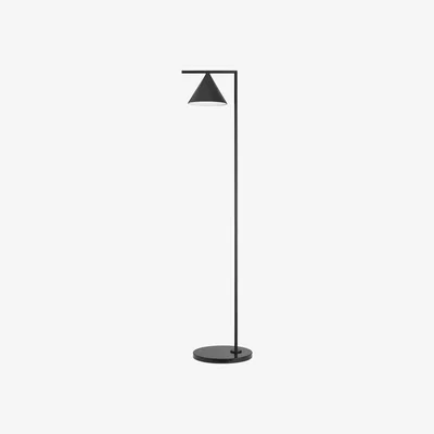 Made in Design Captain Flint Indoor Floor lamp - 154 cm - Adjustable - Marble base by Flos Black