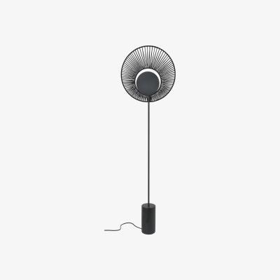 Made in Design Oyster Floor lamp - / H 145 cm - Base béton by Forestier Black