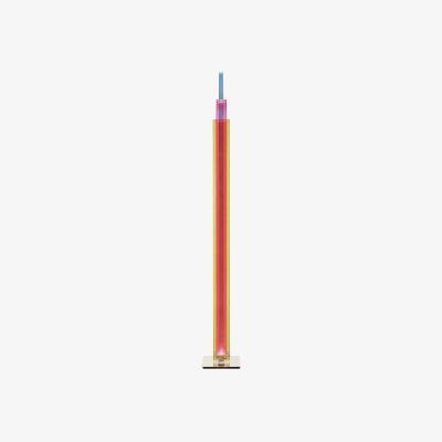 Made in Design UpTown Floor lamp - / LED - Glass / H 193 cm by Foscarini Multicoloured
