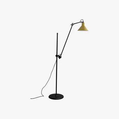 Made in Design N°215L Floor lamp by DCW éditions Yellow