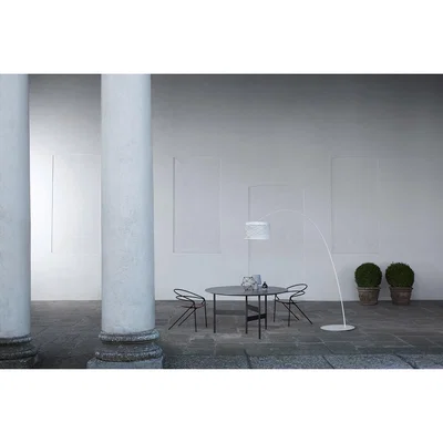 Made in Design Twiggy Grid LED Outdoor Floor lamp - / Ø 46 x H 29 cm by Foscarini Red