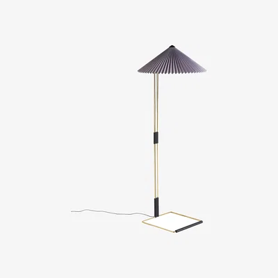 Made in Design Matin Floor lamp textile purple lavender fabric / Ø 50 x H 129 cm - Hay