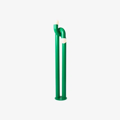 Made in Design Modulation Floor lamp - / H 184 cm - Steel by Axel Chay Green