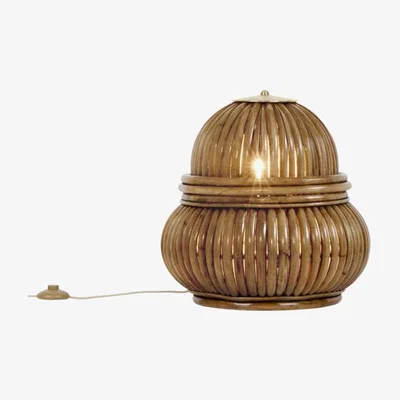 Made in Design Bohemian ‘72 Floor lamp - / 1972 reissue by Gubi Beige/Natural wood