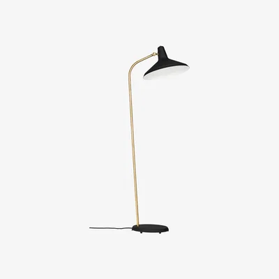 Made in Design G10 Floor lamp - /Grossman - 1950 Reissue by Gubi Black/Gold