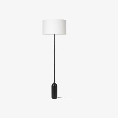 Made in Design Gravity Floor lamp - / Avec variateur - Ø 50 x H 169 cm by Gubi White/Black