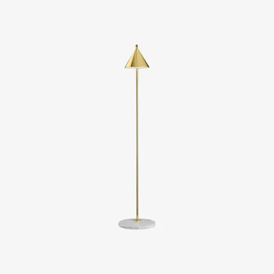 Made in Design Captain Flint Indoor Floor lamp - 154 cm - Adjustable - Marble base by Flos Gold/Metal