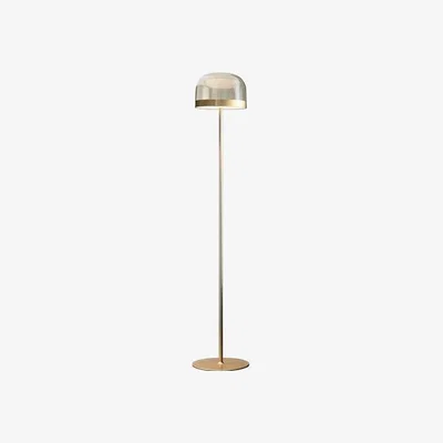 Made in Design Equatore Small Floor lamp - / LED - Glass - H 135 cm by Fontana Arte Gold