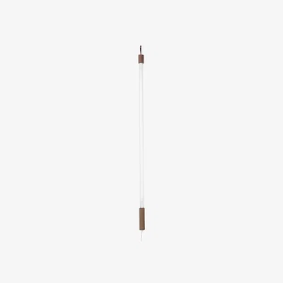 Made in Design Linea Wood Wall light with plug glass white LED / L 134 cm - Seletti