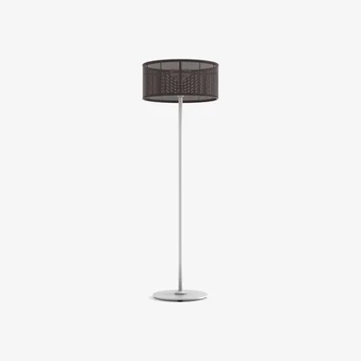 Made in Design La Lampe Padère LED Solar floorlamp - / Hybrid & connected - Solar charging + USB dock by Maiori Brown/Beige