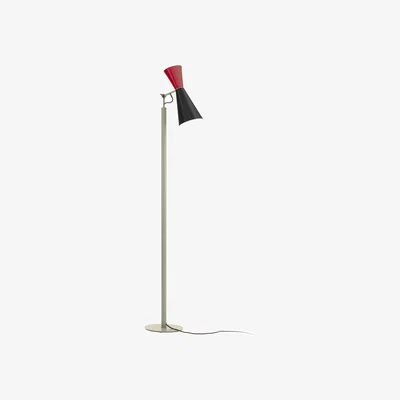 Made in Design Parliament Floor lamp metal red / Le Corbusier - 1963 reissue - Nemo