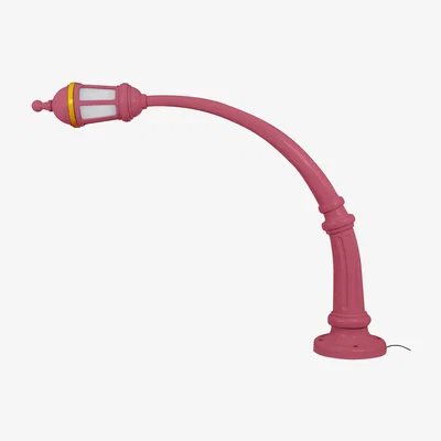 Made in Design Street Lamp Indoor Floor lamp - / Resin - L 242 x H 190 cm by Seletti Pink