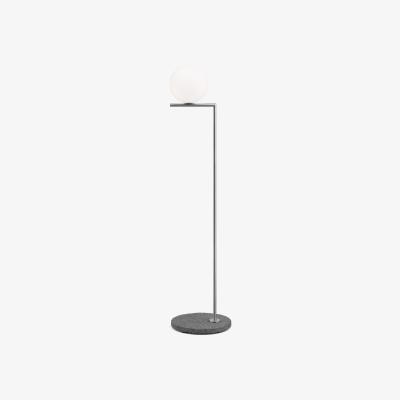 Made in Design IC F1 Outdoor Floor lamp - / H 135 cm - Stone base by Flos Grey/Silver/Metal