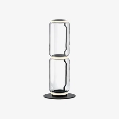 Made in Design Noctambule Cylindre n°2 Lamp - / LED - Ø 25 x H 95 cm by Flos Transparent