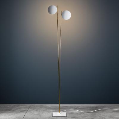 Made in Design Lederam F2 Floor lamp - / LED - H 198 cm by Catellani & Smith White