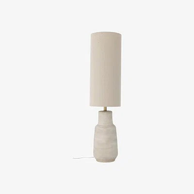 Made in Design Linetta Floor lamp ceramic beige / H 113 cm - Stoneware & linen - Bloomingville