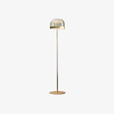 Made in Design Equatore Large Floor lamp - / LED - Glass - H 175 cm by Fontana Arte Gold