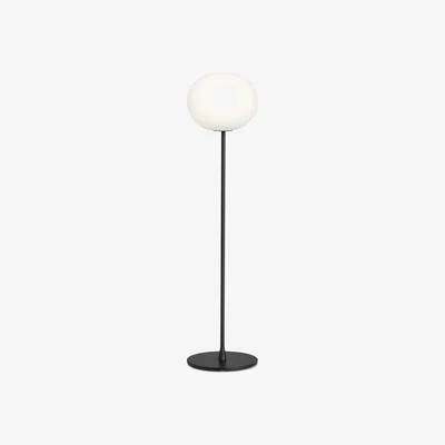 Made in Design Glo-Ball F1 Floor lamp - / H 135 cm -Mouth-blown glass by Flos White/Black