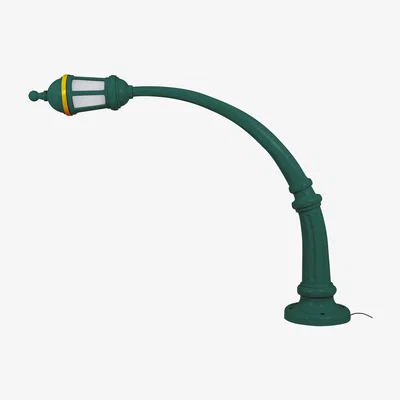 Made in Design Street Lamp Indoor Floor lamp - / Resin - L 242 x H 190 cm by Seletti Green