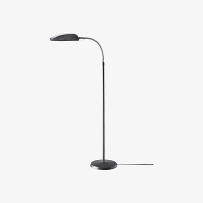 Made in Design Cobra Floor lamp - Reissue 1949 by Gubi Grey/Black
