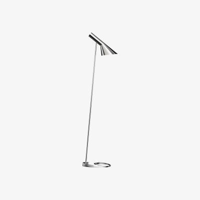 Made in Design AJ Floor lamp - / H 130 cm - Orientable / Arne Jacobsen, 1957 by Louis Poulsen Grey/Silver/Metal