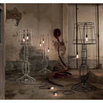 Made in Design Sisma Floor lamp - H 166 cm by Karman Grey/Black