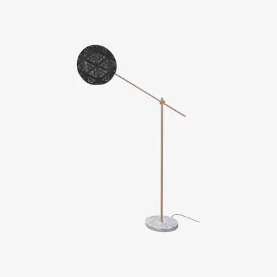 Made in Design Chanpen Hexagon Floor lamp - Ø 36 cm - Triangle patterns by Forestier Black