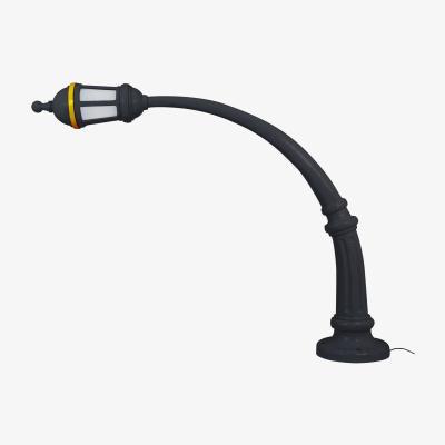 Made in Design Street Lamp Outdoor Floor lamp - / Resin - L 242 x H 190 cm by Seletti Black
