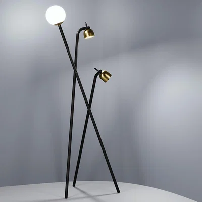Made in Design Tripod Floor lamp - / LED - H 173 cm by Fontana Arte Black/Gold