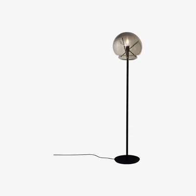 Made in Design Vitruvio Floor lamp - / Blown glass - Ø 40 x H 177 cm by Artemide Black