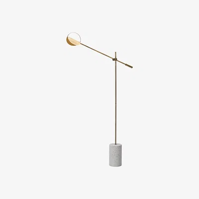 Made in Design Leaves LED Floor lamp - / Metal & terrazzo by Bolia Gold