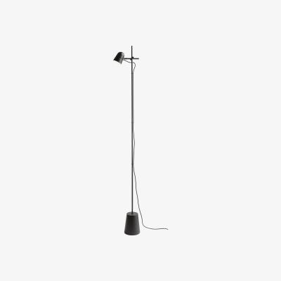 Made in Design Counterbalance Floor lamp - LED - Adjustable shade - H 170 cm by Luceplan Black