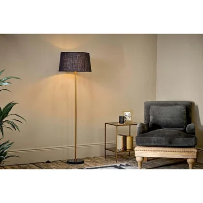 Nkuku Nkuku Kumbe Marble Floor Lamp | Lighting | Antique Brass