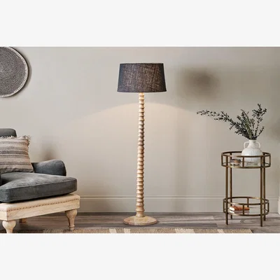 Nkuku Nkuku Avisa Mango Wood Floor Lamp | Lamps And Shades | Natural