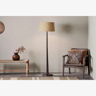 Nkuku Nkuku Sahar Mango Wood Floor Lamp | Lamps And Shades | Dark Stain