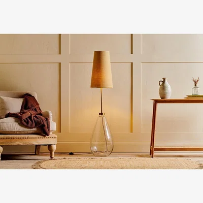 Nkuku Nkuku Baba Recycled Glass Floor Lamp | Lamps And Shades | Clear