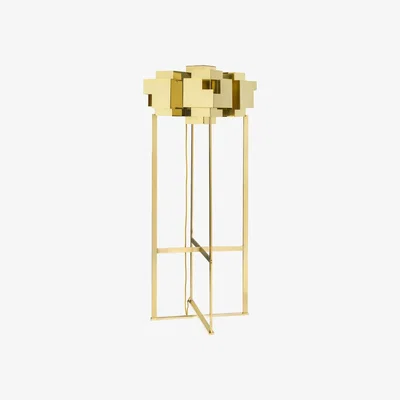 Nordic Nest Örsjö Belysning Skyline floor lamp Brass raw