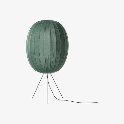 Nordic Nest Made By Hand Knit-Wit 65 High Oval Medium floor lamp Tweed green