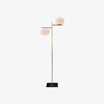 Nordic Nest Oluce Alba 383 floor lamp Opal brass